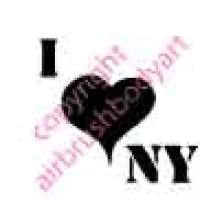 0244 I love new york reusable stencil